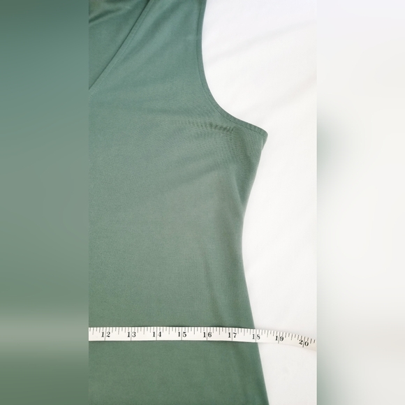 Open Edit V-Neckline Sleeveless Side Slit Maxi Dress - Picture 12 of 14